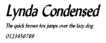Lynda Condensed Preview