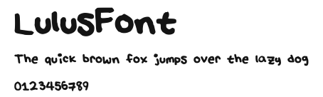 LulusFont Preview