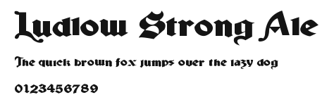 Ludlow Strong Ale Preview