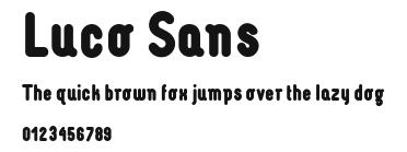 Luco Sans Preview