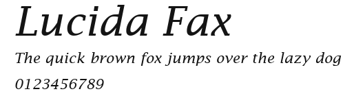 Lucida Fax Preview