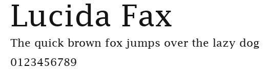 Lucida Fax Preview