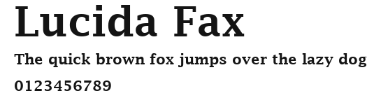Lucida Fax Preview
