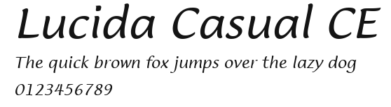 Lucida Casual CE Preview