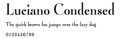 Luciano Condensed Preview