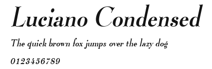 Luciano Condensed Preview