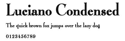 Luciano Condensed Preview