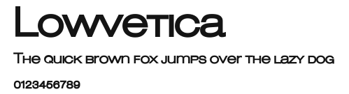 Lowvetica Preview