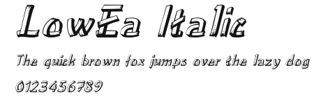 LowEa Italic Preview