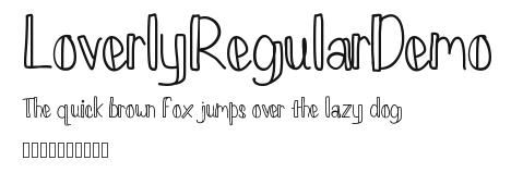 LoverlyRegularDemo Preview