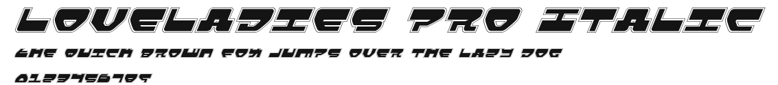 Loveladies Pro Italic Preview