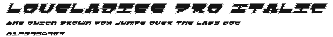 Loveladies Pro Italic Preview