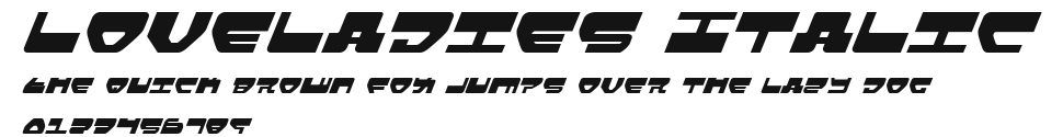 Loveladies Italic Preview