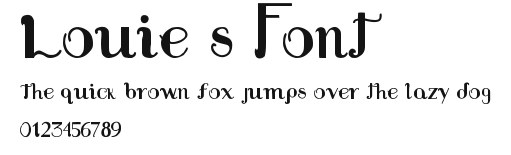 Louie's Font Preview