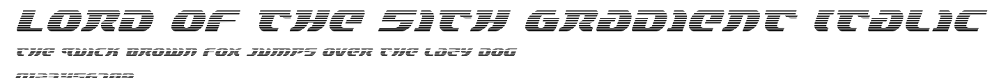 Lord of the Sith Gradient Italic Preview