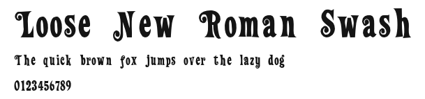 Loose New Roman Swash Preview