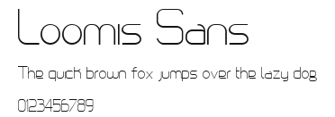 Loomis Sans Preview
