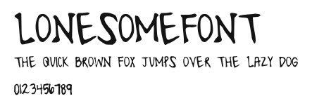 LonesomeFont Preview