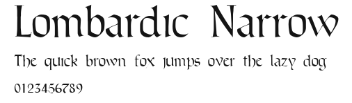 Lombardic Narrow Preview