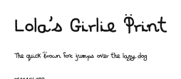 Lola's Girlie Print Preview
