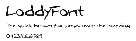LoddyFont Preview
