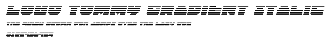 Lobo Tommy Gradient Italic Preview