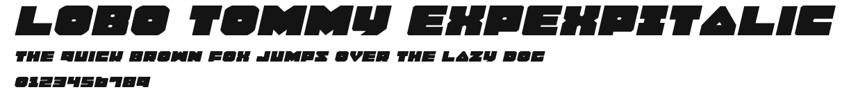 Lobo Tommy ExpExpItalic Preview