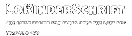 LoKinderSchrift Preview
