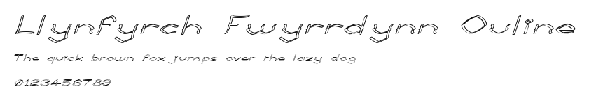 Llynfyrch Fwyrrdynn Ouline Preview
