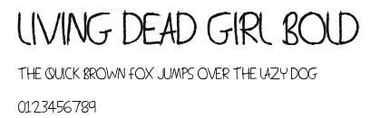 Living Dead Girl Bold Preview