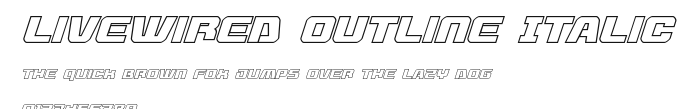 Livewired Outline Italic Preview