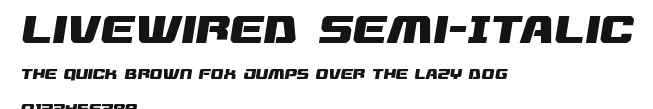 Livewired Semi-Italic Preview