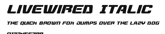 Livewired Italic Preview