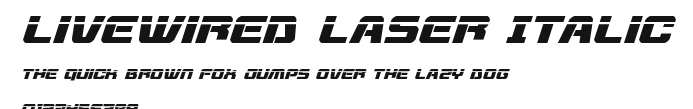 Livewired Laser Italic Preview