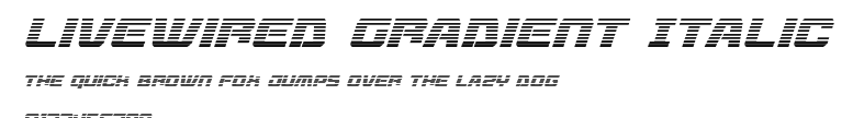 Livewired Gradient Italic Preview