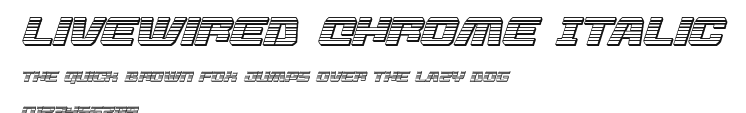 Livewired Chrome Italic Preview
