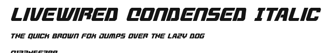 Livewired Condensed Italic Preview