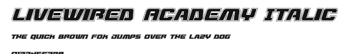 Livewired Academy Italic Preview