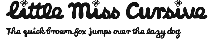 Little Miss Cursive Preview
