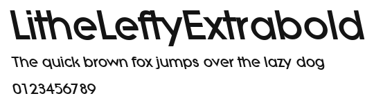 LitheLeftyExtrabold Preview