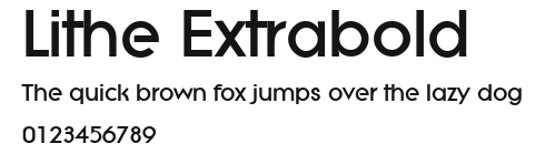 Lithe Extrabold Preview