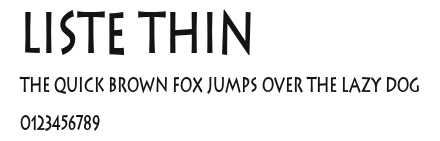Liste Thin Preview