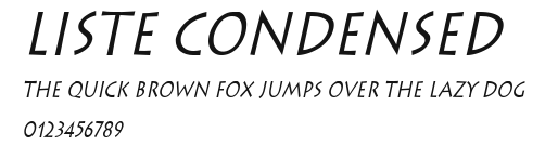 Liste Condensed Preview