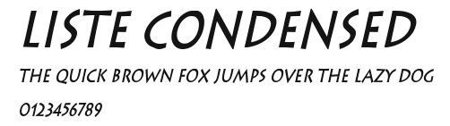 Liste Condensed Preview