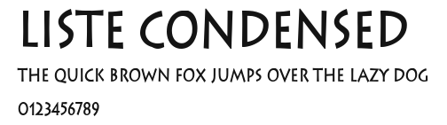 Liste Condensed Preview