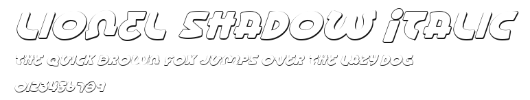 Lionel Shadow Italic Preview