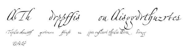 LTZapfino Ligature Preview