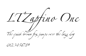 LTZapfino One Preview