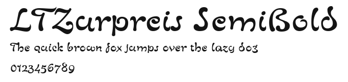 LTZurpreis SemiBold Preview