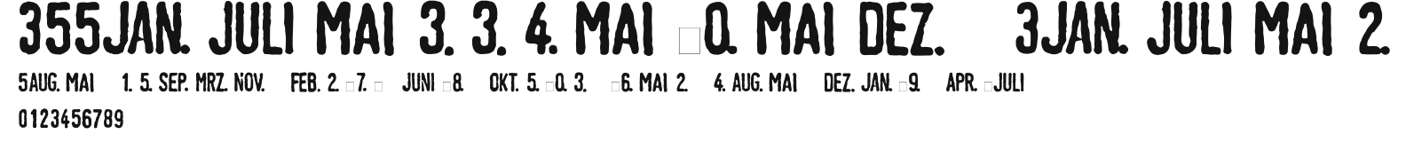 LTTagesstempel Mager Preview